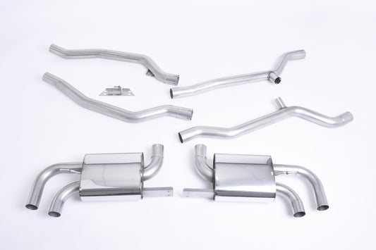 Milltek Cat Back Non-Resonated Exhaust System OEM Look for Porsche Cayenne 958 Turbo 4.8 V8 (Pre-Facelift)