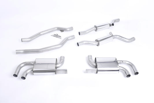 Milltek Cat Back Resonated Exhaust System OEM Look for Porsche Cayenne 958 Turbo 4.8 V8 (Pre-Facelift)