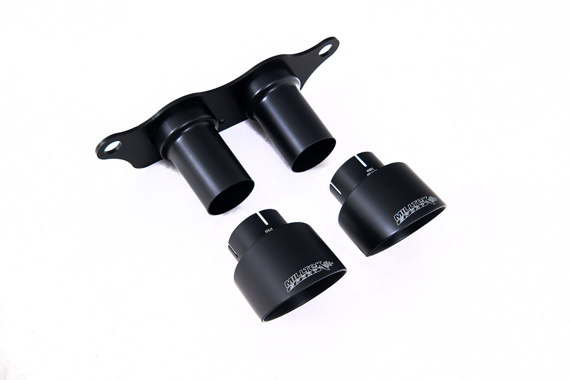 Milltek Exhaust Tips for Porsche 911 (991.2) GT3 | GT3 RS (Fits OE & MIlltek System) Cerakote Black