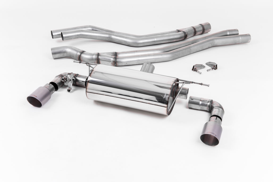Milltek Non-Resonated Cat Back Race Exhaust System for BMW M140i F20 & F21 | LCI | Non OPF - Titanium Tips - SSXBM1048