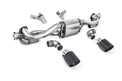 Milltek OPF Back Exhaust System for Porsche 718 Cayman GT4 | Boxster GTS (4.0) Manual & PDK Cars Carbon Fibre Tips