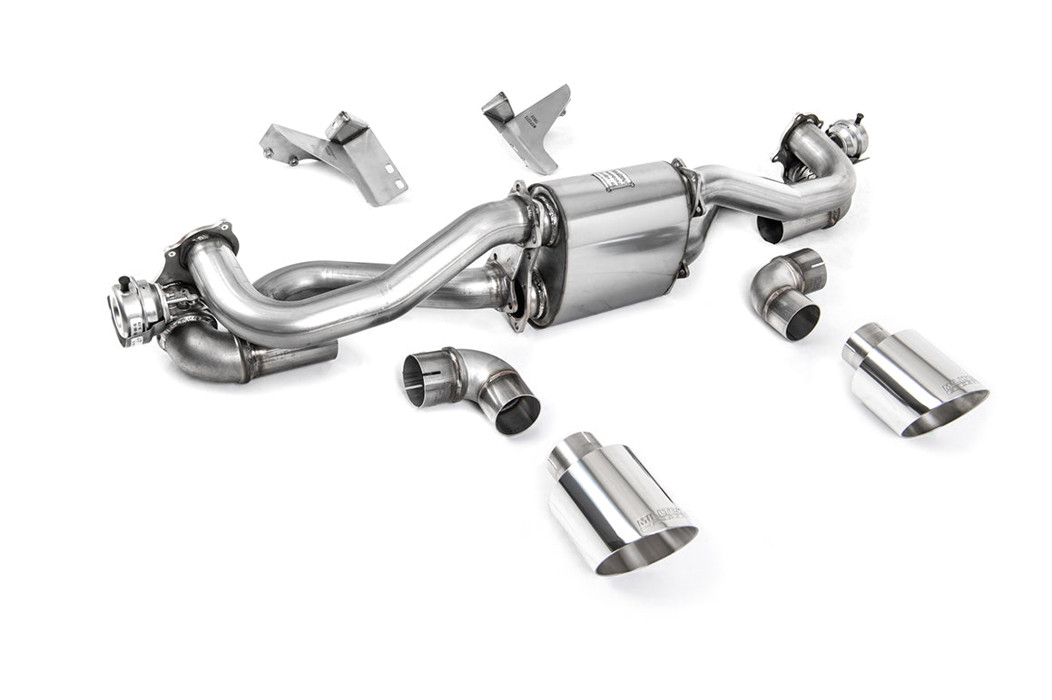 Milltek OPF Back Exhaust System for Porsche 718 Cayman GT4 | Boxster GTS (4.0) Manual & PDK Cars Polished Tips