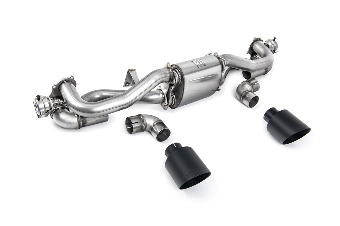 Milltek OPF Back Exhaust System for Porsche 718 Cayman GT4 | Boxster GTS (4.0) Pre Feb 2020 Cerakote Black Tips