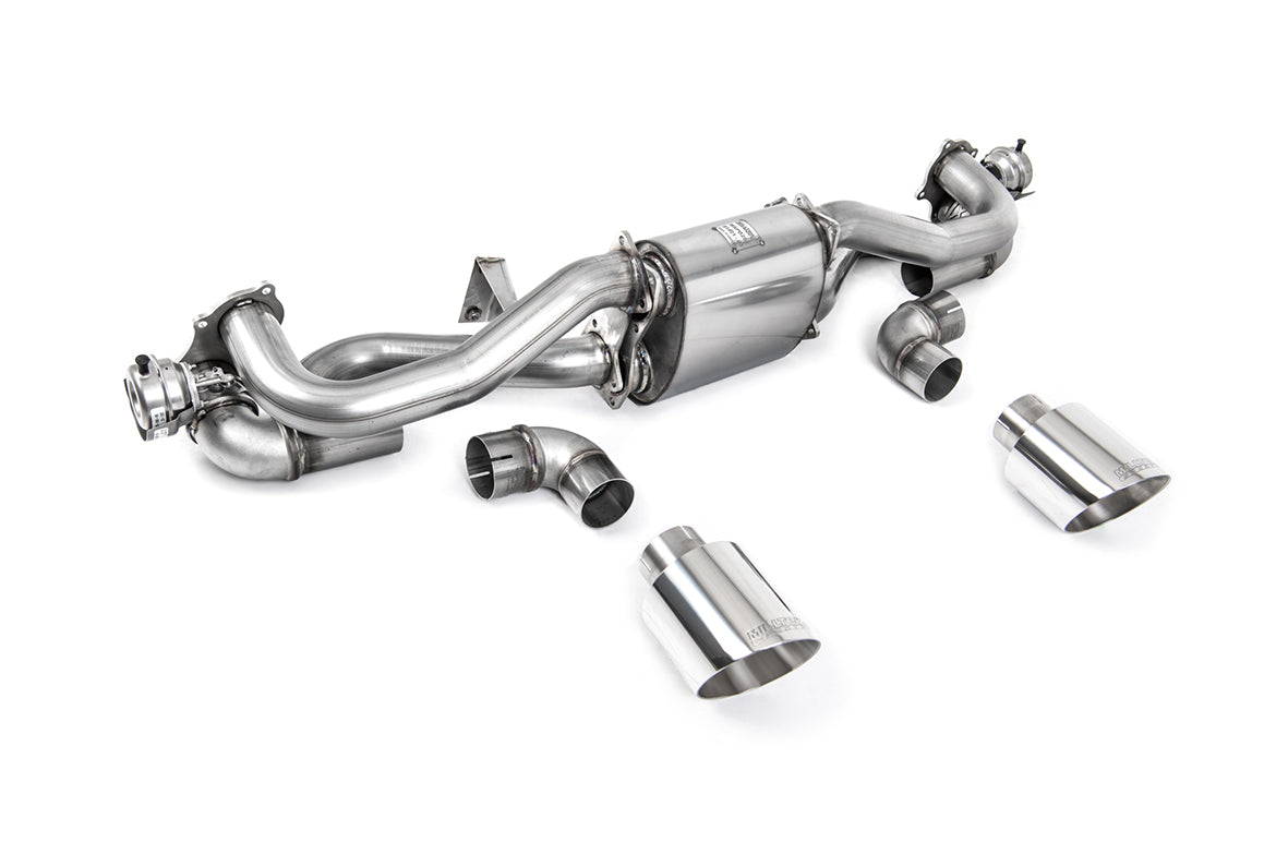 Milltek OPF Back Exhaust System for Porsche 718 Cayman GT4 | Boxster GTS (4.0) Pre Feb 2020 Polished Tips