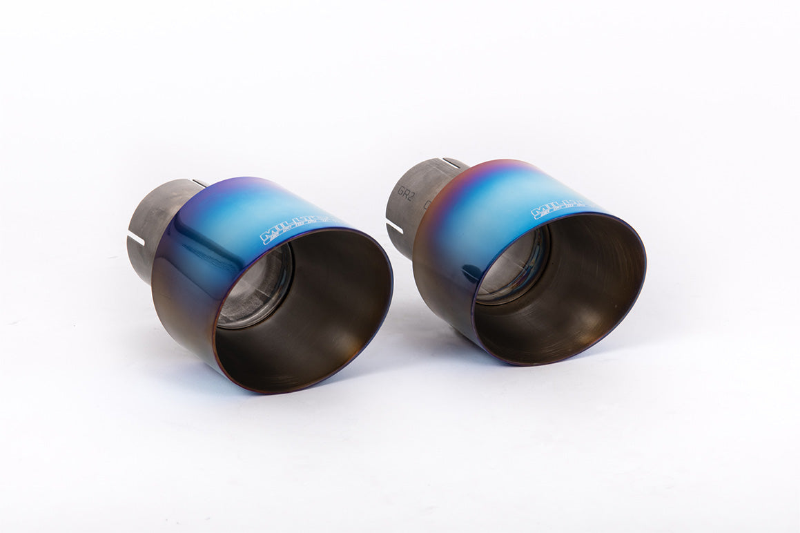Milltek OPF Back Rear Silencer Delete Exhaust System for Porsche 718 Cayman | Boxster GTS (2.5T) Burnt Blue TitaniumTips