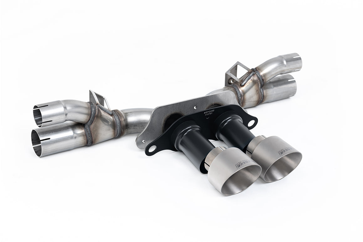 Milltek Rear Silencer Delete Exhaust System for Porsche 911 (991.2) GT3 | GT3 RS  Titanium Tips
