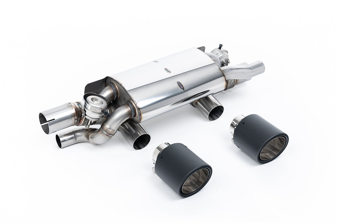 Milltek Rear Silencer Delete Exhaust System for Porsche 911 (991.2) T / S / GTS (3.0L)  Carbon Fibre Tips