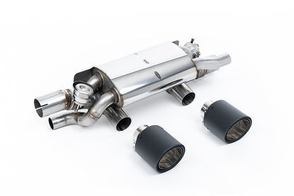 Milltek Rear Silencer Delete Exhaust System for Porsche 911 (991.2) T / S / GTS (3.0L)  Carbon Fibre Tips