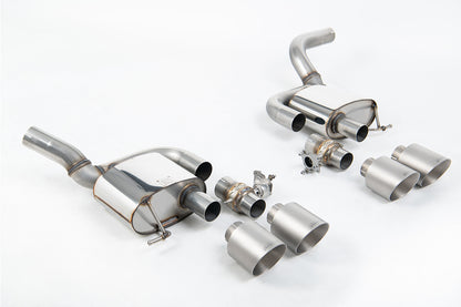 Milltek Rear Silencer Exhaust System Valved for Porsche Macan 2.9 V6 GTS & Turbo (Facelift Models Only) Titanium Tips