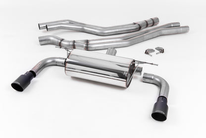 Milltek Resonated Cat Back Race Exhaust System for BMW M240i F22 LCI | Non OPF & Non xDrive Cerakote Black Tips