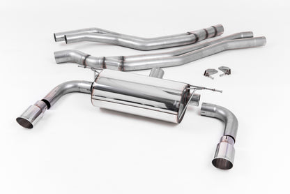 Milltek Resonated Cat Back Race Exhaust System for BMW M240i F22 LCI | Non OPF & Non xDrive Polished Tips