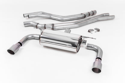 Milltek Resonated Cat Back Race Exhaust System for BMW M240i F22 LCI | Non OPF & Non xDrive Titanium Tips