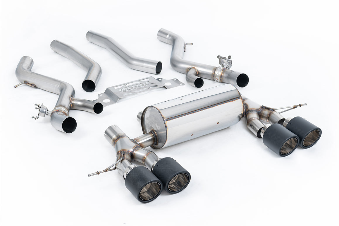 Milltek Resonated OPF Back Exhaust System for BMW M2 G87 | OPF/GPF Models Carbon Fibre Tips