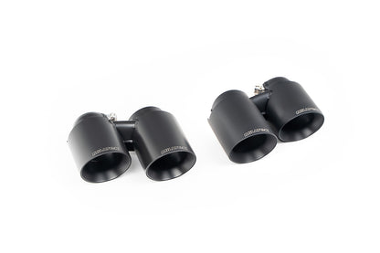 Milltek Twin Round Exhaust Tips for Porsche 911 (991.1) Carrera 2S & 4S (3.8L) Fits OE & MIlltek System Cerakote Ceramic Black