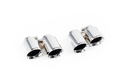Milltek Twin Round Exhaust Tips for Porsche 911 (991.1) Carrera 2S & 4S (3.8L) Fits OE & MIlltek System Polished