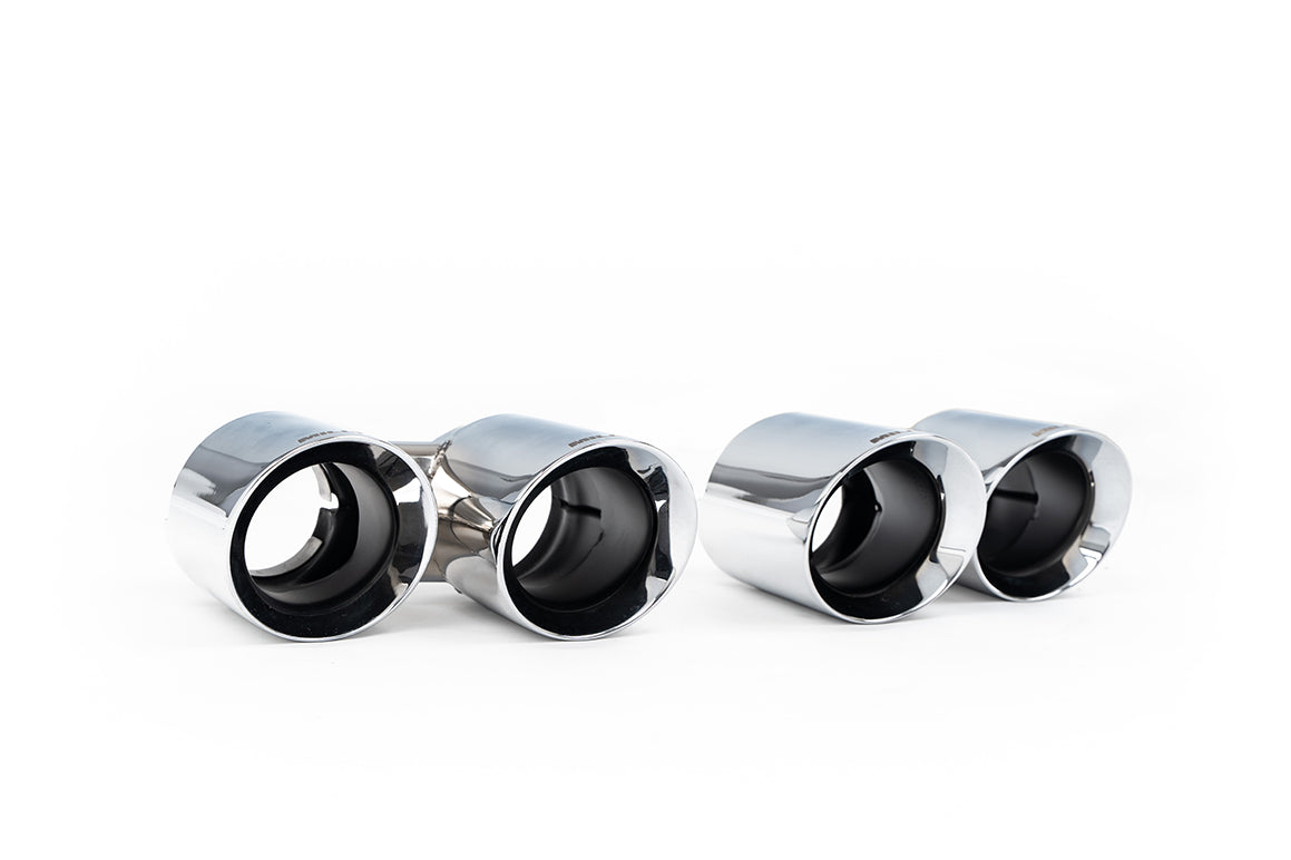 Milltek Twin Round Exhaust Tips for Porsche 911 (991.1) Carrera 2S & 4S (3.8L) Fits OE & MIlltek System Polished