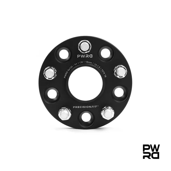 PWRD Precision Fit Hubcentric Wheel Spacers – Tesla Model S (2012–Current incl. Plaid) PWRD Precision Fit Hubcentric Wheel Spacers – Tesla Model X (2015–Current) 15mm 18mm 20m