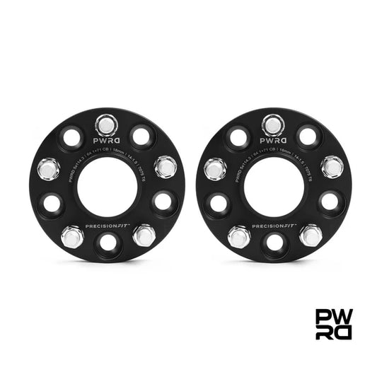 PWRD Precision Fit Wheel Spacers – Tesla Model 3 (2017–Current incl. Highland) Tesla Model Y (2020–Current incl. Juniper) 5x114.3 64.1mm 15mm 18mm 20mm 25mm 30mm
