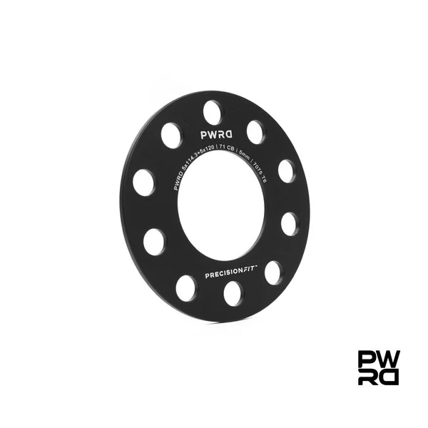 PWRD Precision Fit Wheel Spacers – Tesla Model 3 (2017–Current incl. Highland) Tesla Model Y (2020–Current incl. Juniper) 5x114.3 64.1mm 15mm 18mm 20mm 25mm 30mm
