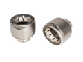 A pair of Akrapovič Titanium exhaust tail pipe tips