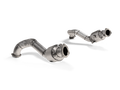 Image of an Akrapovic Titanium link pipe set
