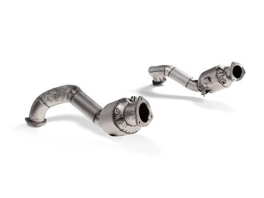 Image of an Akrapovic Titanium link pipe set
