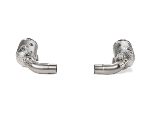 Akrapovic Link Pipe Set with sport catalytic converters for Porsche 911 Carrera 992.2