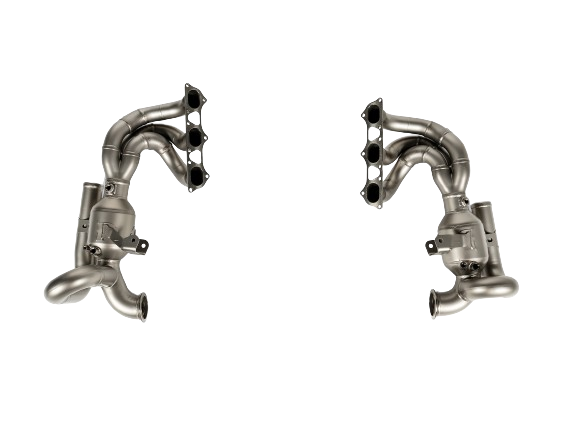 Image of an Akrapovič Titanium evolution header set