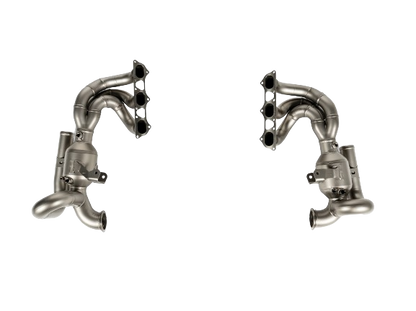 Image of an Akrapovič Titanium evolution header set