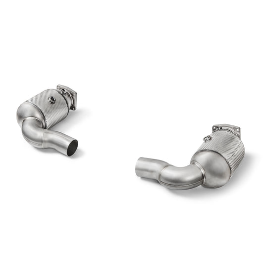 Akrapovic link pipe set with cat SS for Porsche 911 Turbo Turbo S 991.2