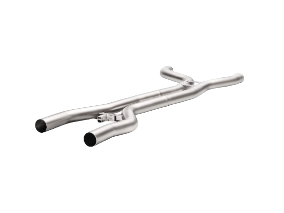 An Akrapovic Titanium Evolution Link-Pipe Set