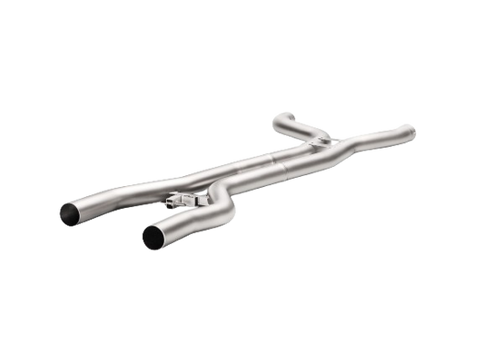 An Akrapovic Titanium Evolution Link-Pipe Set
