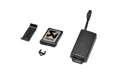 An Akrapovič Sound Kit with various components, including a controller module