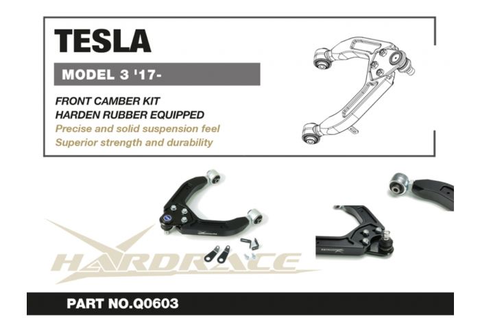 Hardrace Front Upper Camber Arm Kit - Tesla Model 3