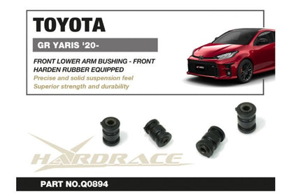 Hardrace Front Lower Arm Hardened Rubber Bushing Front - Toyota GR Yaris