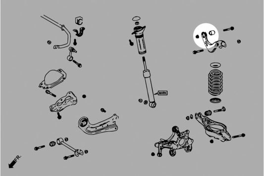 Hardrace Rear Upper Arm Hardened Rubber Bush Kit - Toyota GR Yaris