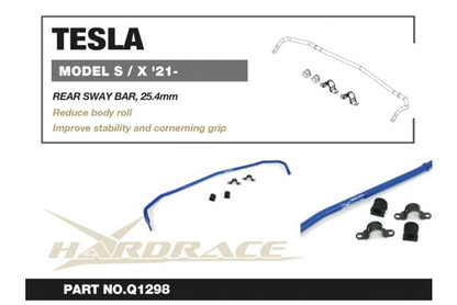 Hardrace Rear Anti Roll Bar 25.4mm - Tesla Model S | X (2021 Onwards)