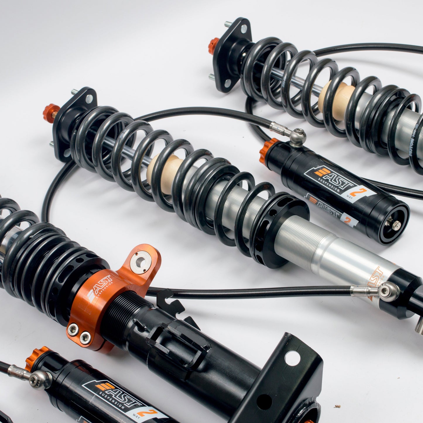 AST Suspension 5200 2-way Adjustable Inverted Coilovers - Subaru Impreza Turbo WRX 4WD (GG|GD)