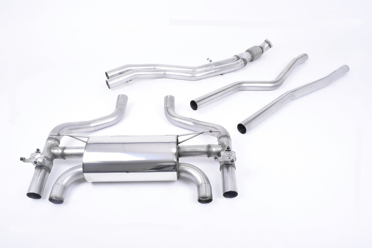 Milltek Hollowtek Twin Valved Exhaust System for BMW M2 F87 - EC Approved