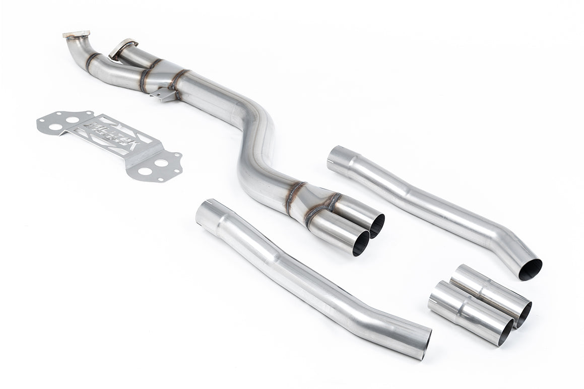 Milltek Sport BMW G8X M3 M4 GPF OPF Bypass Non Resonated to Milltek Axle Back SSXBM1337