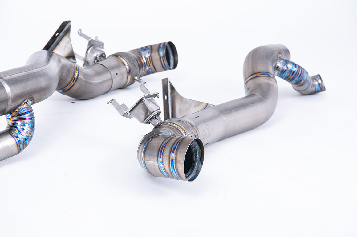 Milltek Rear Silencer Delete Titanium Exhaust System for Porsche 911 (992.1) Carrera S (3.0L T), GTS & Dakar OPF Models