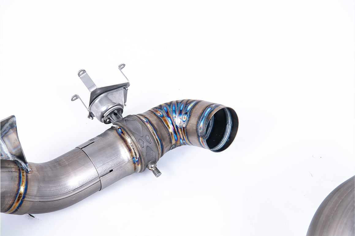 Milltek Rear Silencer Delete Titanium Exhaust System for Porsche 911 (992.1) Carrera S (3.0L T), GTS & Dakar OPF Models