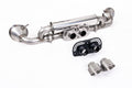 Milltek Sport Porsche 992 GT3 Rear Silencers GT-100 Brushed Titanium Trims SSXPO174