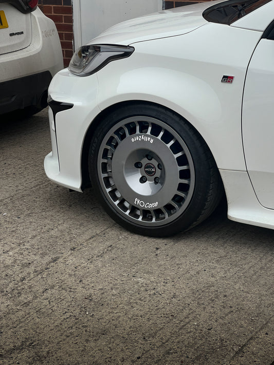 Toyota GR Yaris EvoCorze RallyZero Rally Zero Wheels Alloys Anthracite Silver Evo Corse 18 inch 8j 8.5j 9j 114.3 