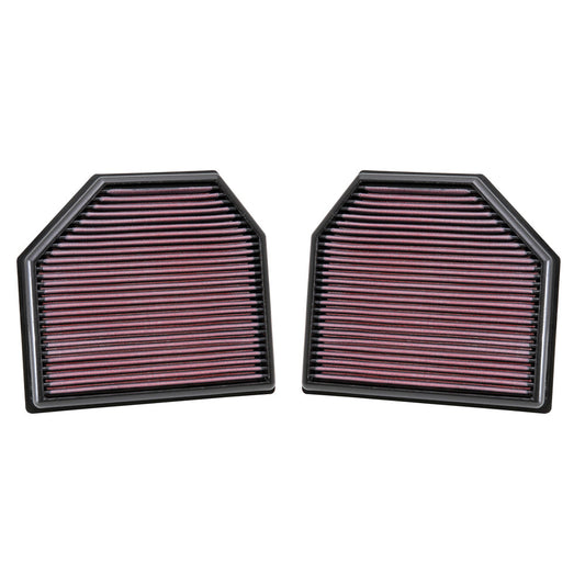 K&N 33-2488 High-Flow Air Filter (Pair) — BMW M2 (F87), M3 (F80), M4 (F82/F83)
