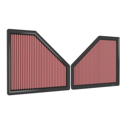 K&N 33-3171 High-Flow Air Filter (Pair) — BMW M2 (G87), M3 (G80), M4 (G82/G83)