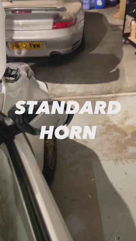 Video showing the sound difference between a standard horn & a Hella upgraded horn