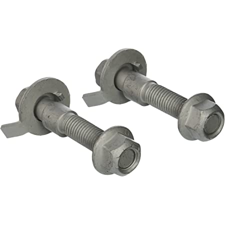 A pair of Eibach front camber bolts in silver 