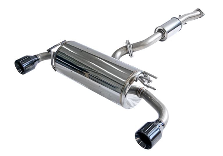 HKS Legamax Premium exhaust in stainless steel  aerial view